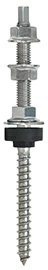 Винт NW 21 12 300 NW21 Tecfi Ø12  M12 x 300