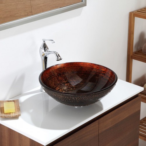 GV694-19mm-KEF15000 Накладная раковина на столешницу  прямоугольная Krausru  - Вид №8