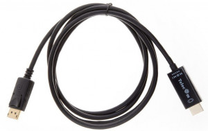 TA811-1.8M Кабель-переходник displayport m-> hdmi m 4k@30hz 1.8m telecom [) VCOM