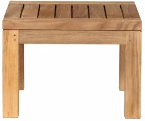 TRIBÙ Низкий квадратный журнальный столик из тика Pure sofa 01283