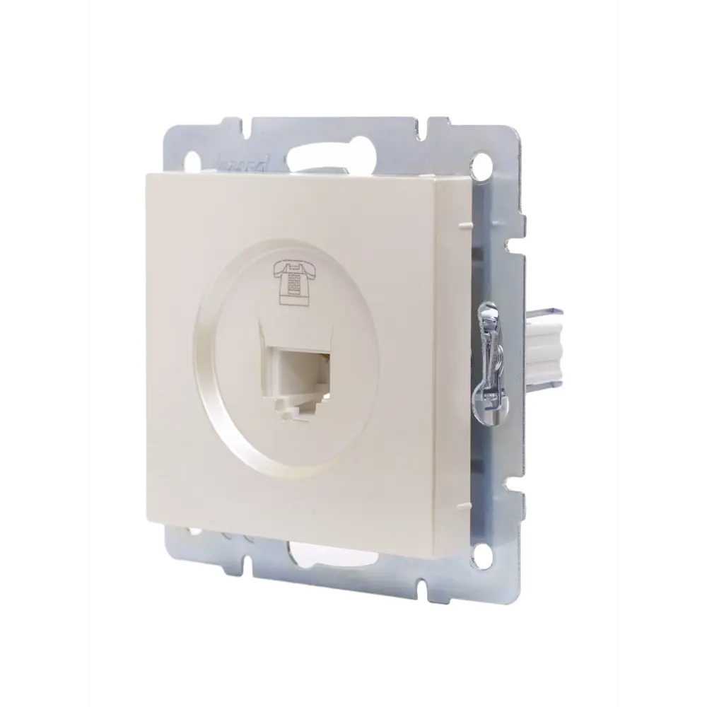Телефонная розетка встраиваемая Lezard Vesna евро цвет жемчужно-белый перламутр 89383418 STLM-2000435 - Вид №2