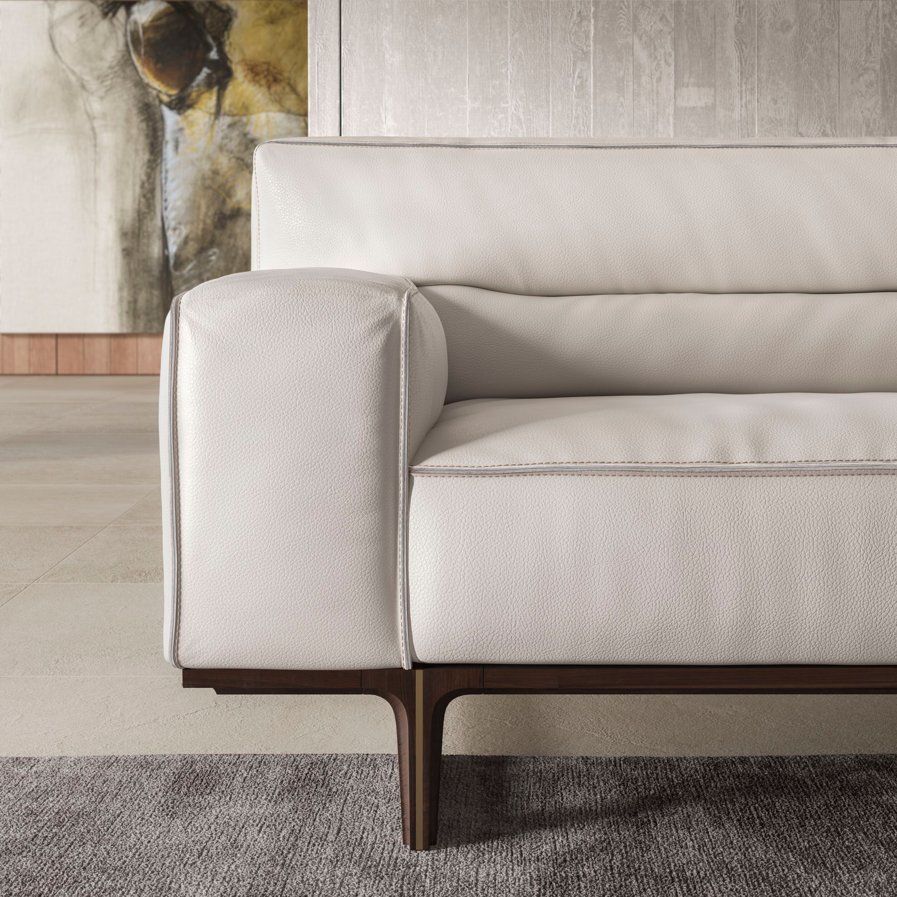 Кожаный модульный угловой диван Natuzzi Italia кендо ARCH-00052407 - Вид №9