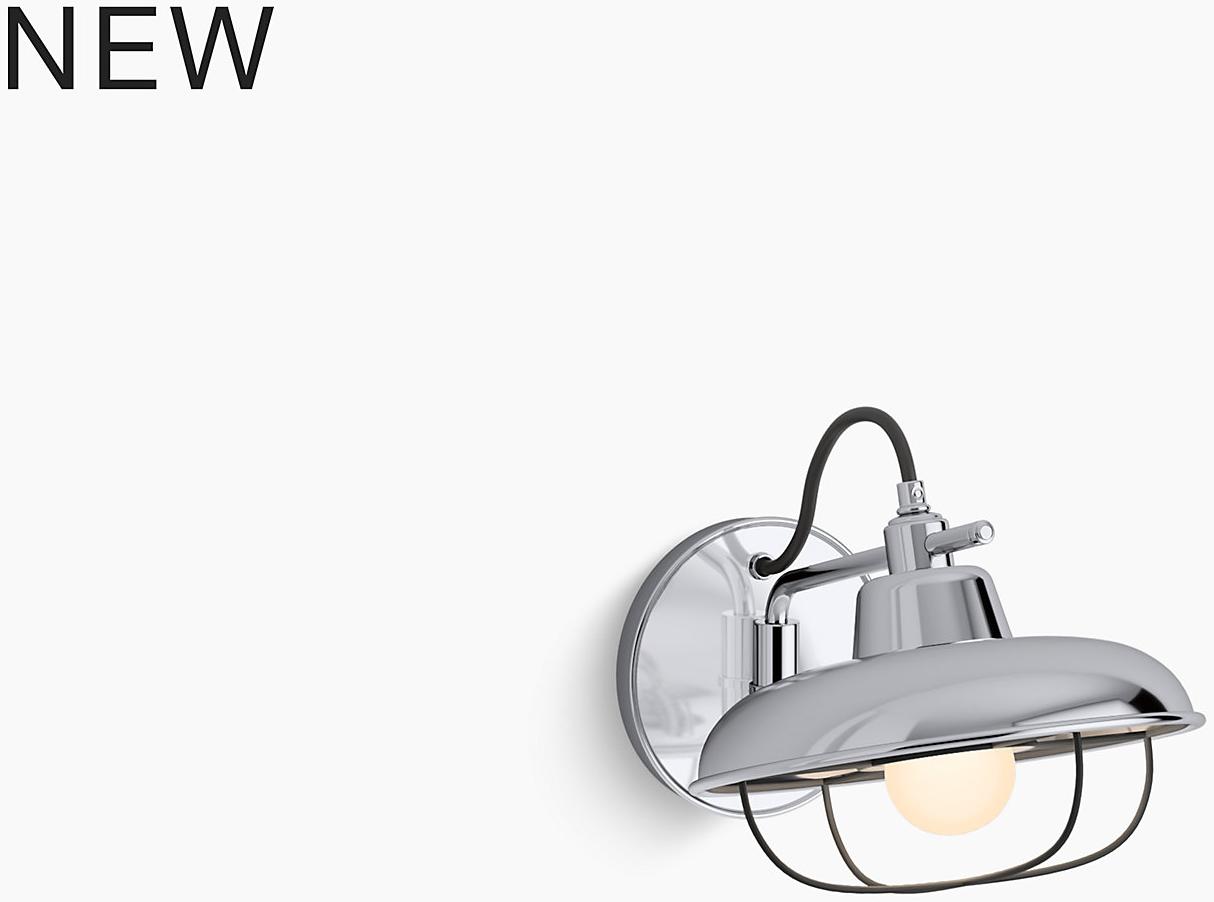 KOHLER Modern Farm Одноламповый качающийся бра K-23668-SC01-CPL  - Вид №1