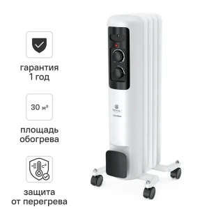 Обогреватель масляный Royal Clima GU11-2500M с механическим термостатом 2500 Вт цвет белый