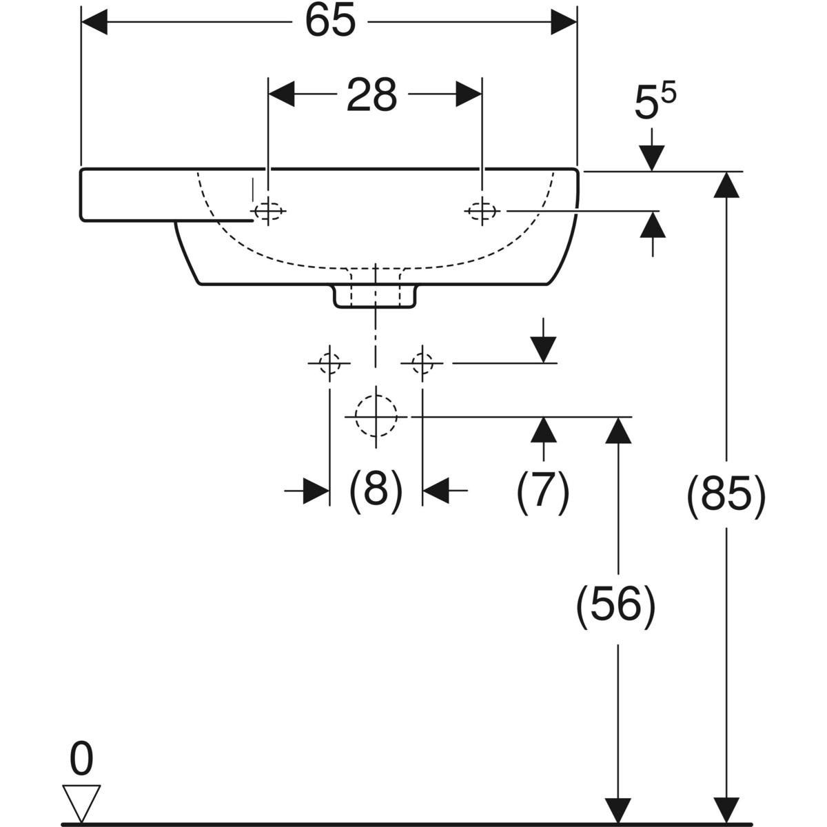 Раковина из керамогранита с переливом Geberit фантазия ARCH-00152241 - Вид №5