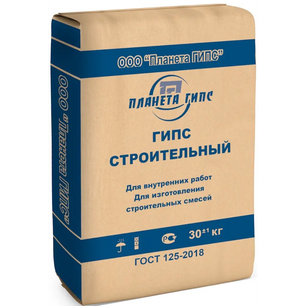 Алебастр ГОСТ 125-2018 30 кг 88623733 STLM-2182169 ПЛАНЕТА ГИПС 