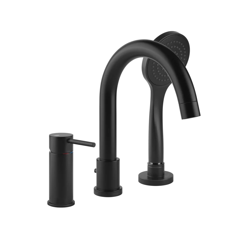 Смеситель для ванны 18637 299 Gessi Via tortona МАТОВО-ЧЕРНЫЙ 18637299