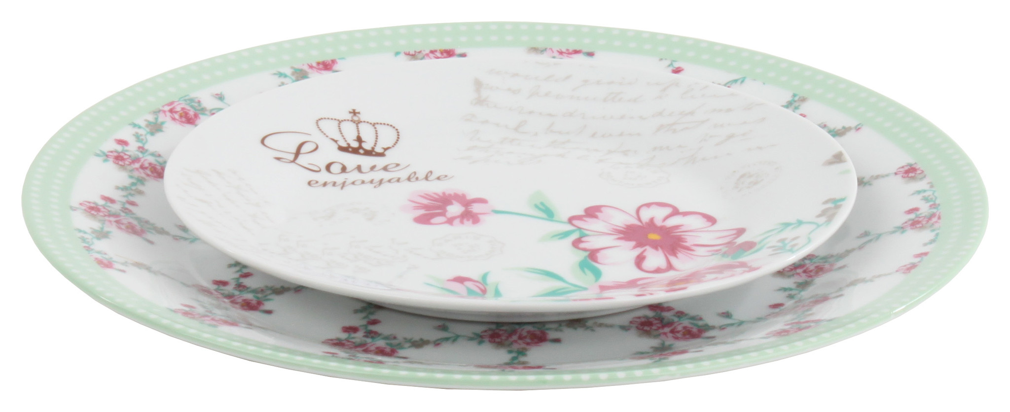 3860140.0037 Набор из 7ми фарфоровых тарелок TO4ROOMS  - Вид №1