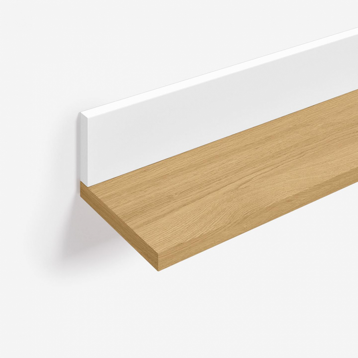 101713 Полка из шпона дуба и белого лака 80 x 13,5 cm La Forma Abilen 