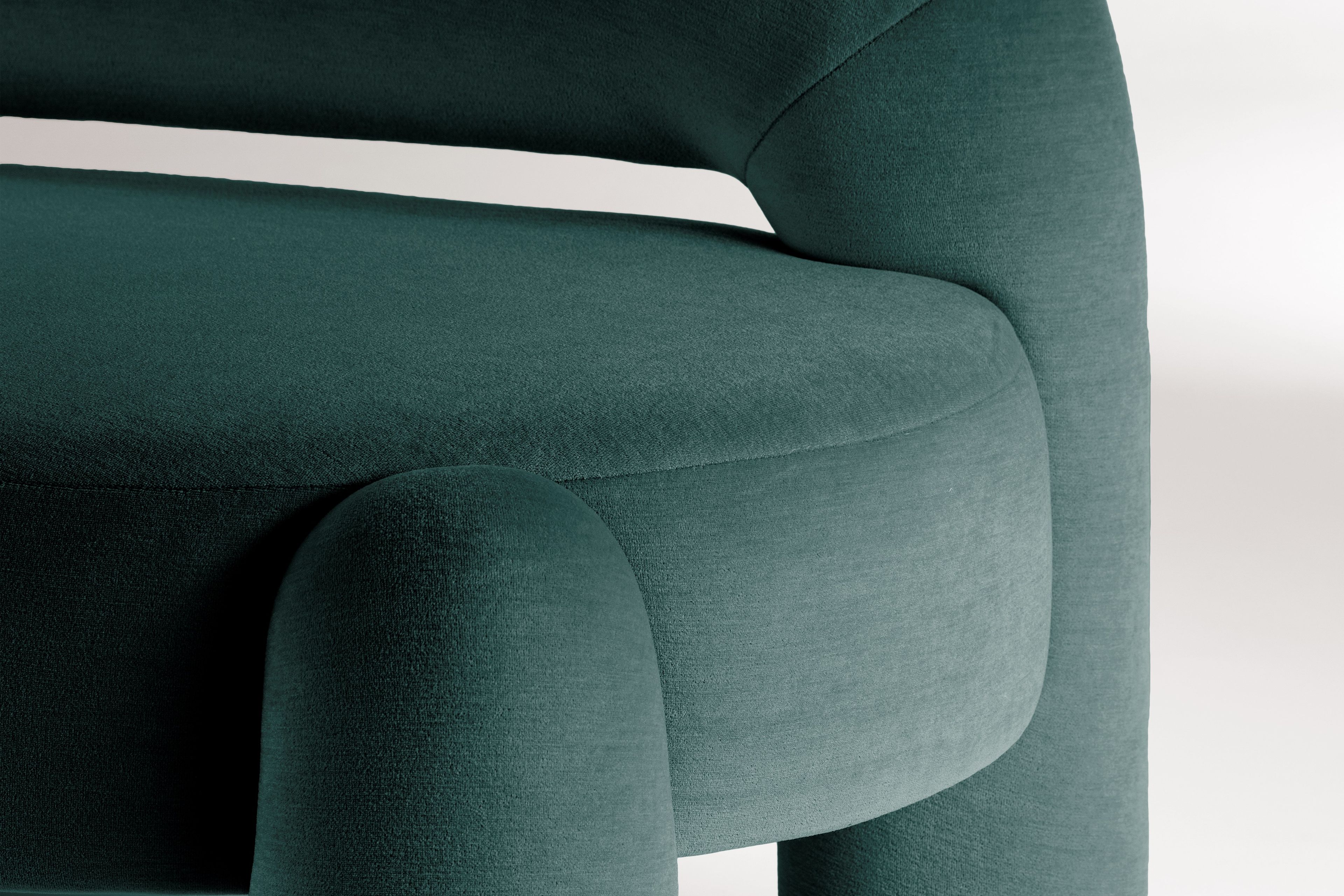 Бархатная мягкая скамья со спинкой DOOQ Marlon ARCH-00095924 - Вид №3