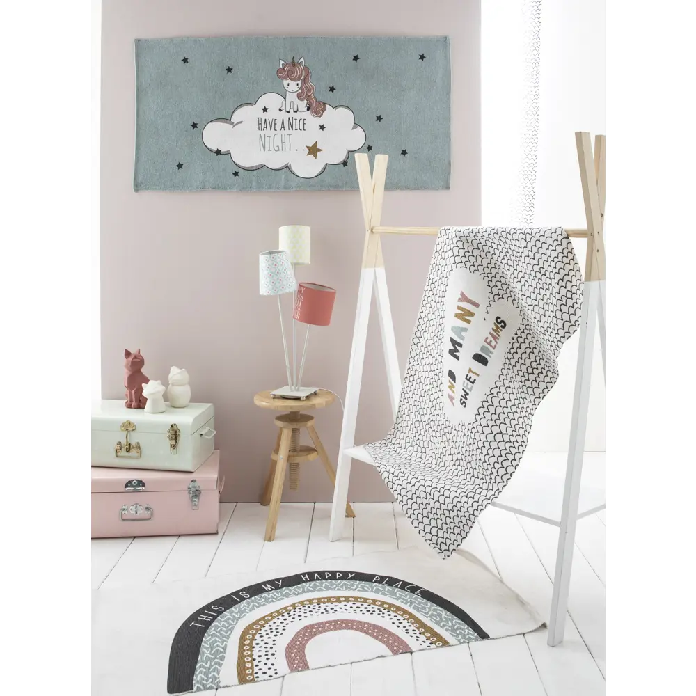 Коврик прикроватный хлопок «Сладкие сны» 60x120 см, цвет белый Santreyd STLM-2053739 - Вид №5