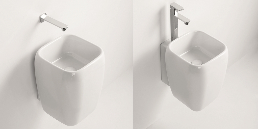 SHLASR Подвесная раковина настенная овальная Ceramica Cielo  белая  - Вид №1