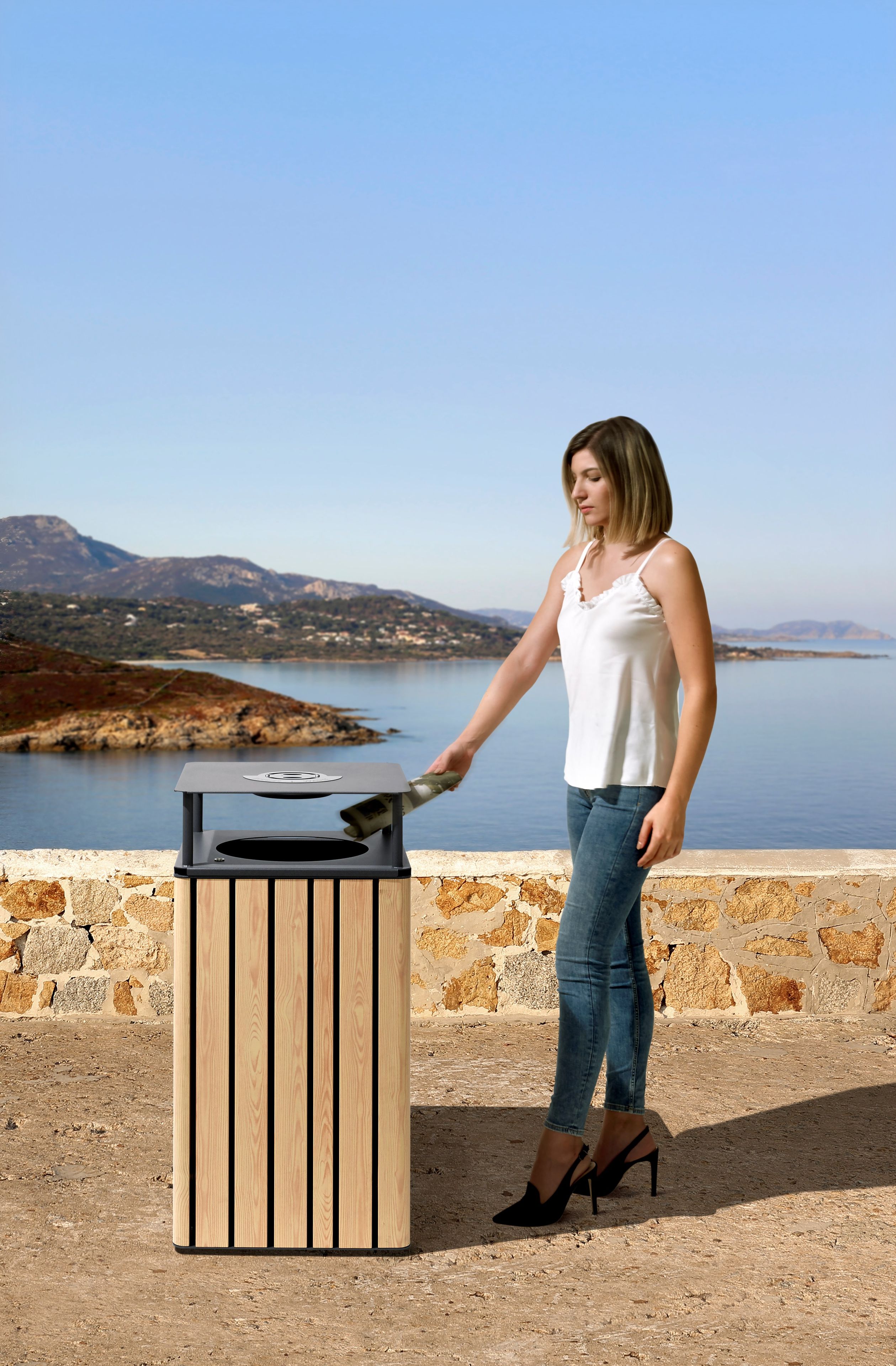 Алюминиевые стойки для мусора Urbantime Портфель.h24 ARCH-00024200 - Вид №1