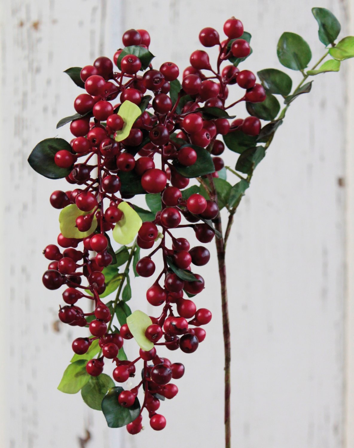 1585 444 a3 Стебель искусственной ягоды, 45 см, красный H-andreas 