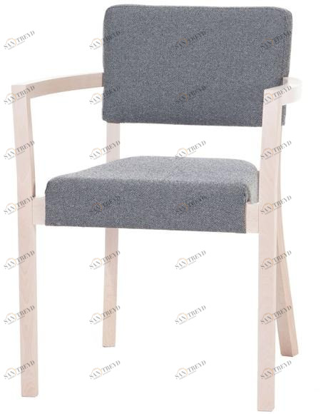 TON Стул с подлокотниками из дерева и ткани  323 713 
