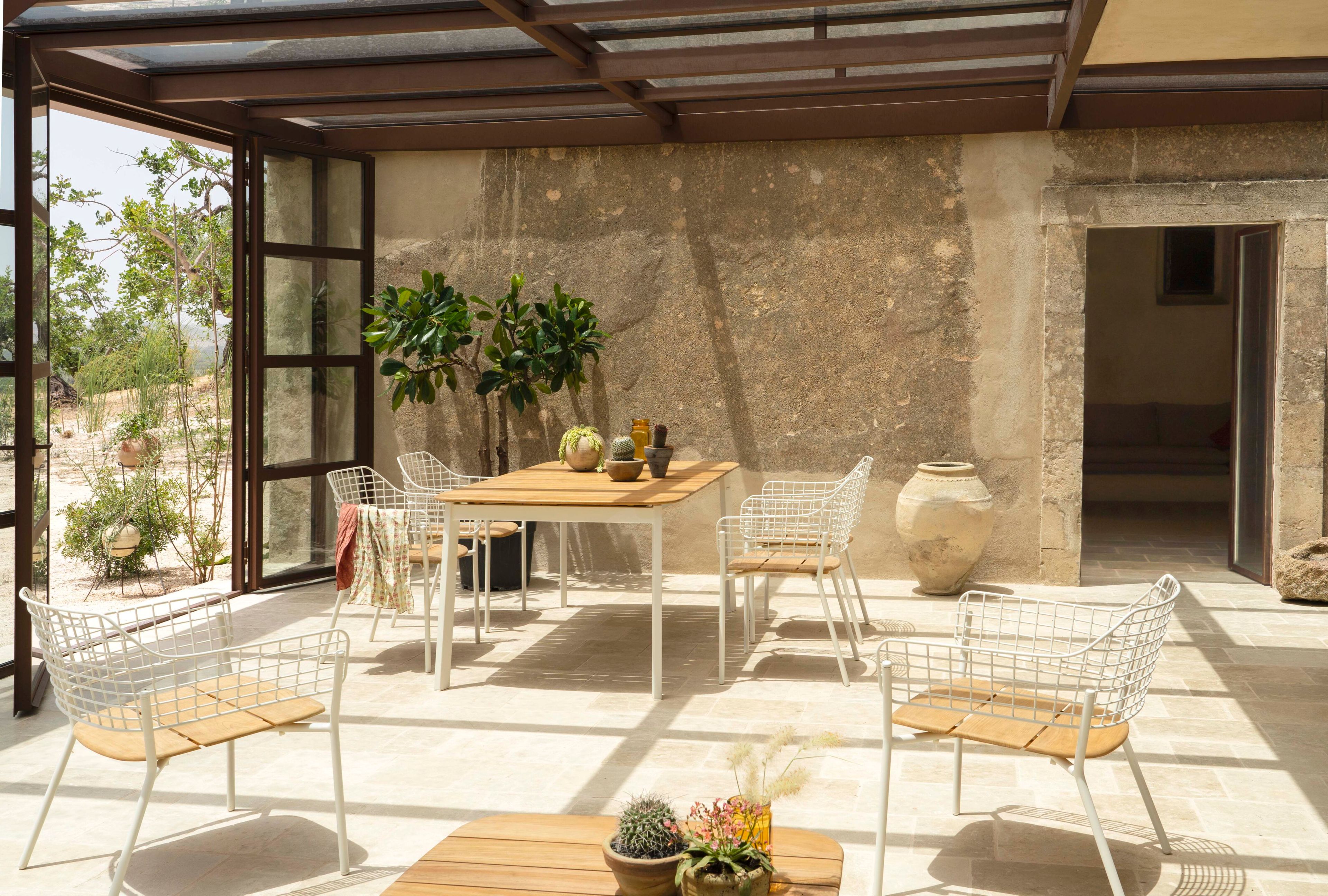 Садовый стул из нержавеющей стали с подлокотниками emu Lyze ARCH-00076431 - Вид №15