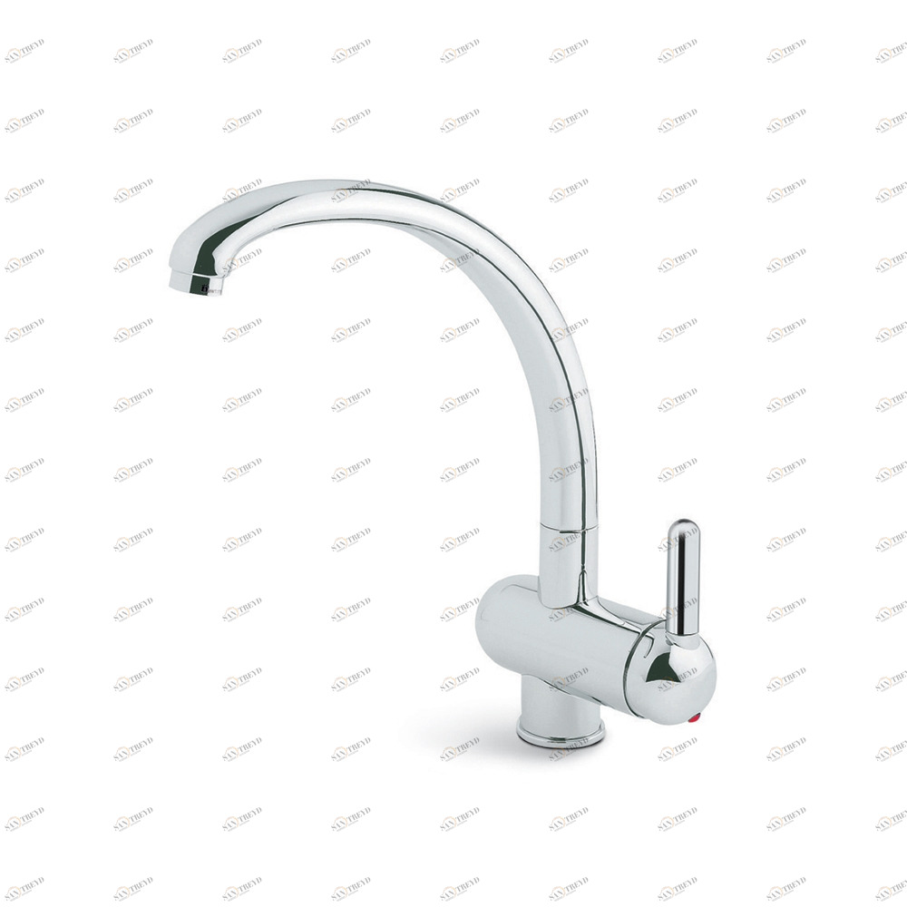 Смеситель для мойки однорычажный, с коническим и трубчатым поворотным изливом MARVEL NEWFORM Италия 8540