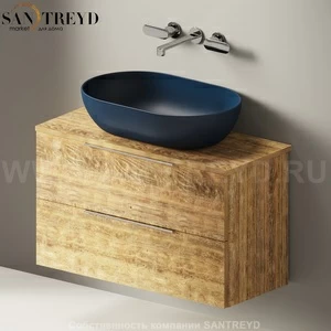 Flaminia BOX Настенная тумба для раковины 85 см с 2-мя ящиками BX814.WW