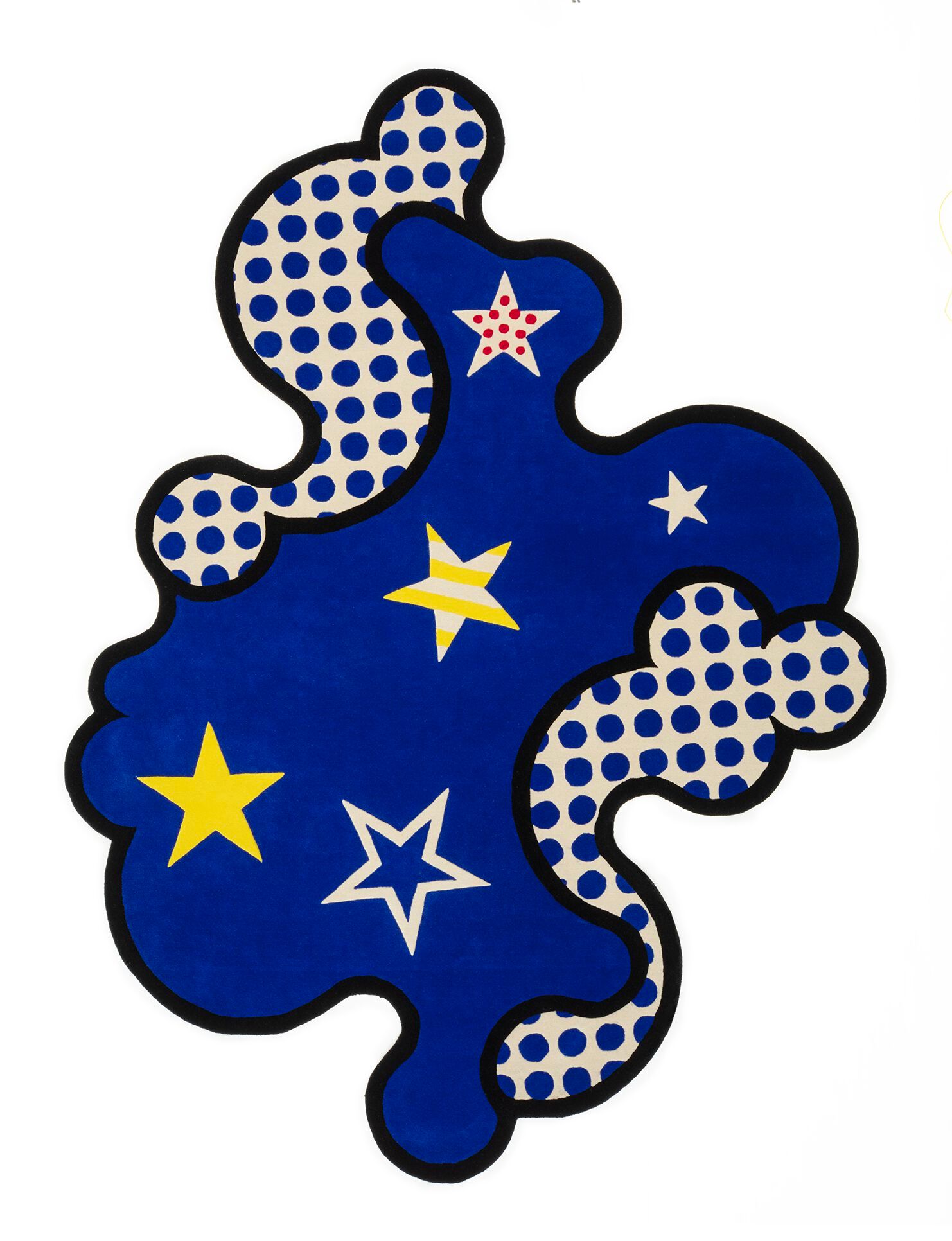 Шерстяной ковер ручной работы Poltronova бабочка, луг и небо ARCH-00025173