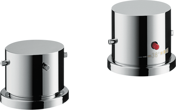 10480000 Смеситель на край ванны на 2 отверстия с нулевой ручкой AXOR STARCK