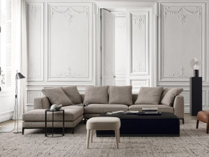 Угловой диван из ткани