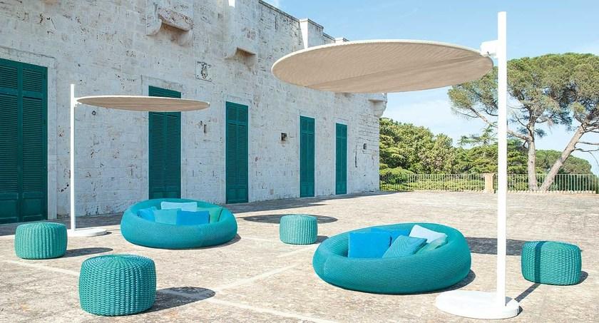 Paola Lenti Изогнутый садовый диван со съемным чехлом из ткани  J03a  - Вид №4