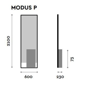 Двухстороннее зеркало с полкой FIT INTERIORS ARCH-00012395 - Вид №3