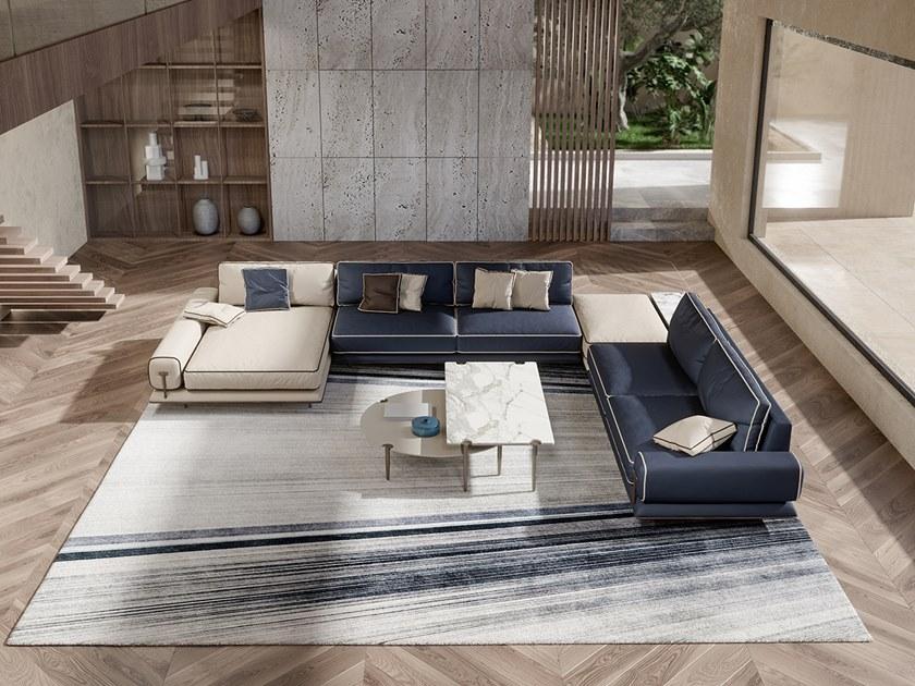 Turri Секционный угловой диван в коже Blues sun-id-1459980 - Вид №3