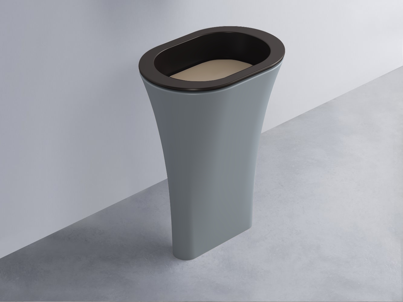 AMLA65-LV+AMPILO-AN+AMCOLO-BR Раковина Amedeo Ovale отдельностоящая cielo Enjoy + Amedeo Ceramica Cielo