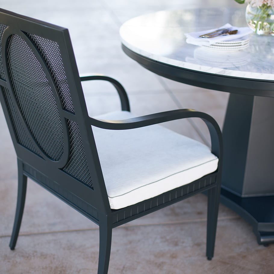 Алюминиевый стул с порошковым покрытием с подлокотниками JANUS et Cie Savannah ARCH-00078091 - Вид №7