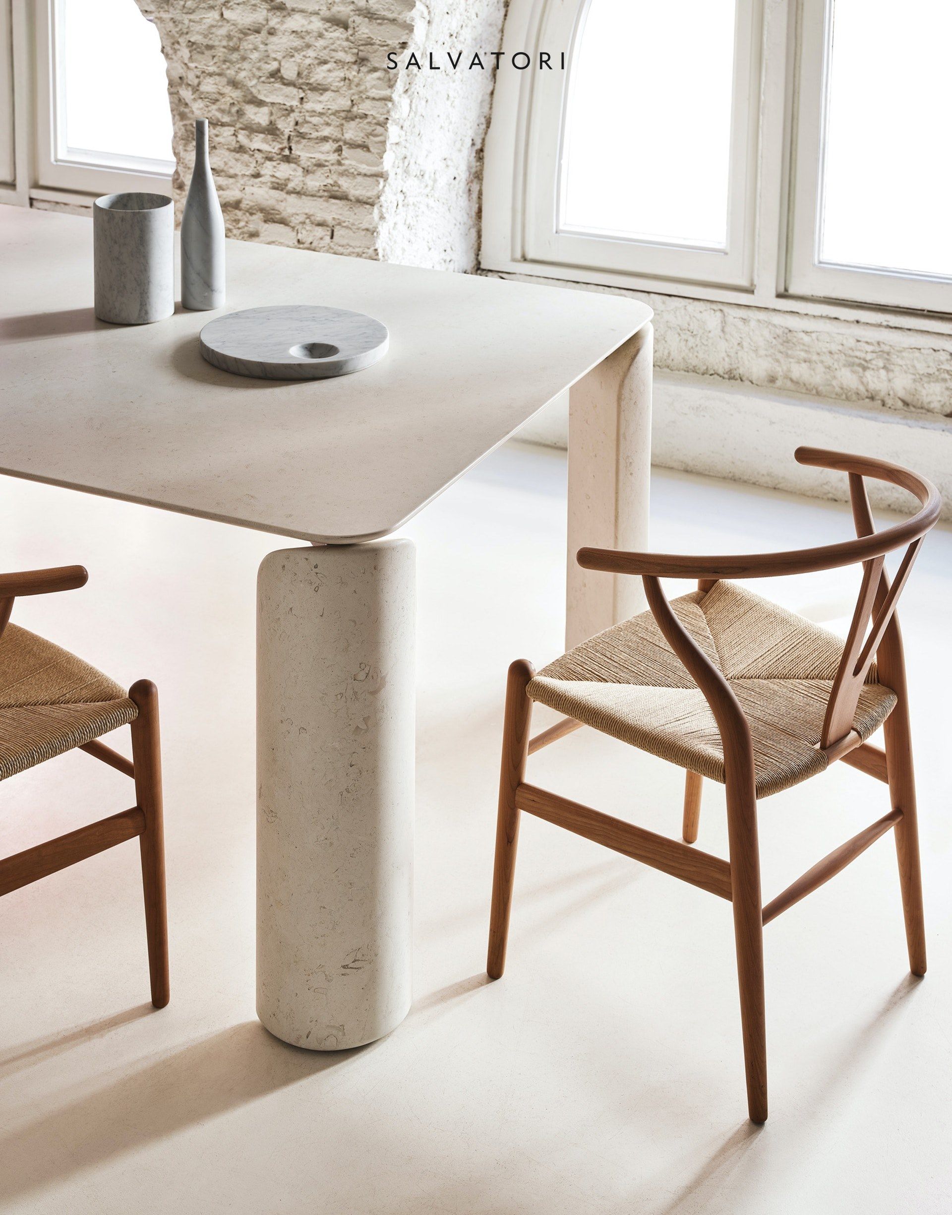 Прямоугольный мраморный стол Salvatori Taula ARCH-00081764 - Вид №3