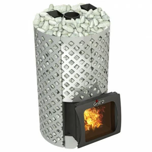 Печь для бани GRILL'D Violet World Steel Romb Short Window Max PRO с закрытой каменкой