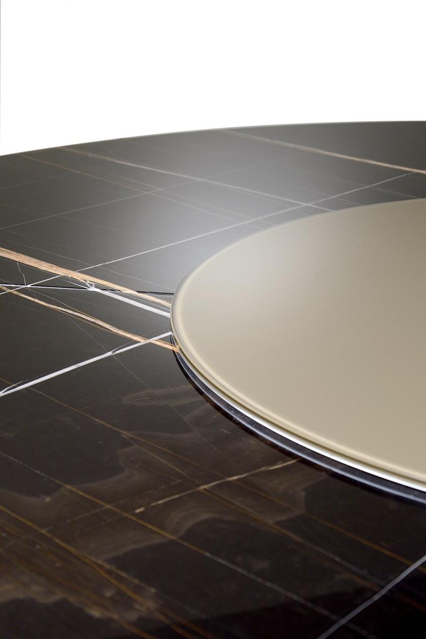 i 4 Mariani Круглый стол из мрамора sahara noir с ленивой сьюзан sun-id-1487133 - Вид №1