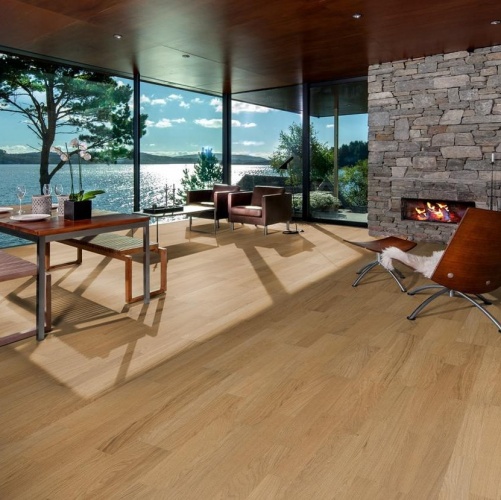 Паркетная доска Kahrs Дуб Бриз Линнея Полуматовая Гладкая 2600200569 - Вид №13