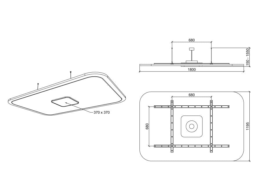 Рециркулированная пластиковая подвесная акустическая панель IMPACT ACOUSTIC® TETRA ARCH-00151073 - Вид №1