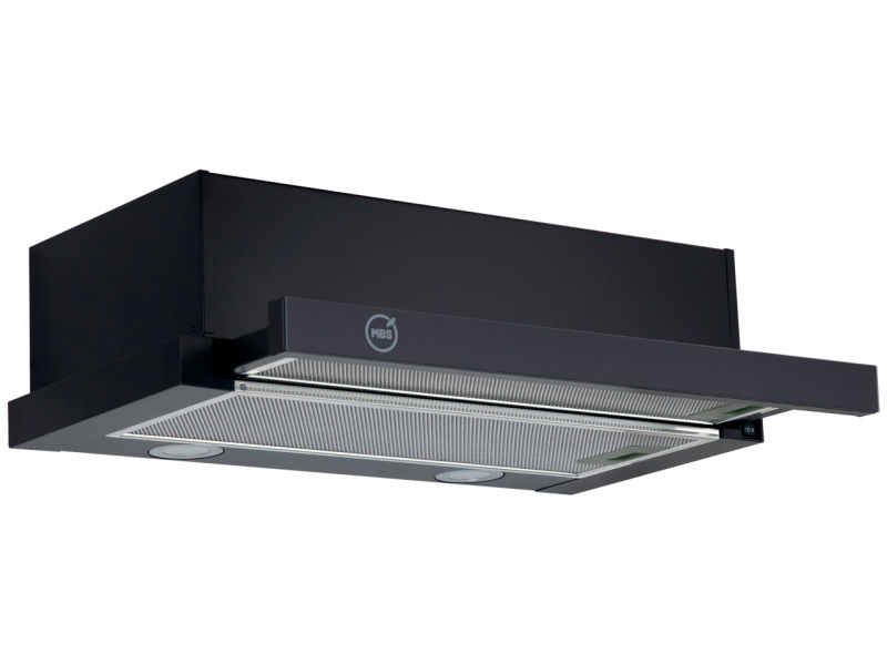 9921718 Вытяжка телескопическая MBS ARALIA 150 GLASS черный/черный STDN-0026227 - Вид №1