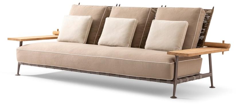 Cassina Садовый диван из ткани Fenc-e nature sun-id-1351392 - Вид №3