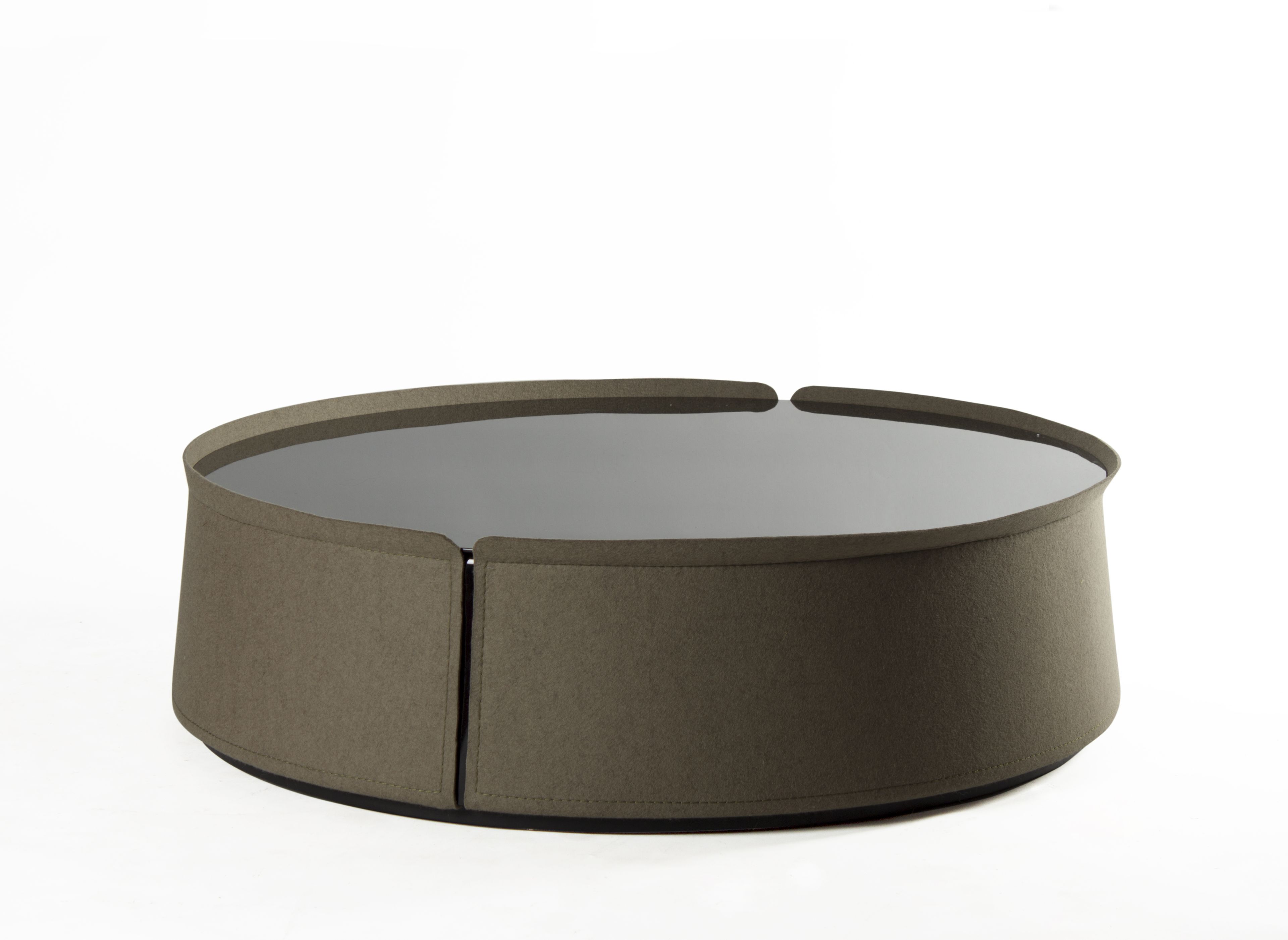 Круглый стеклянный журнальный столик для гостиной ROCHE BOBOIS Les Contemporains ARCH-00147507