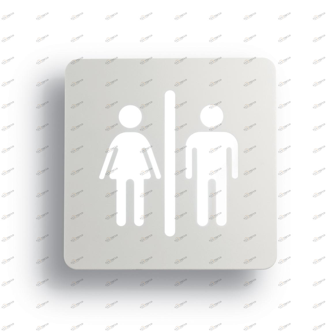Настенный светодиодный светильник Ideal Lux Sign AP80 Toilet IDEAL LUX ОРИГИНАЛЬНЫЕ 103584 Серый 