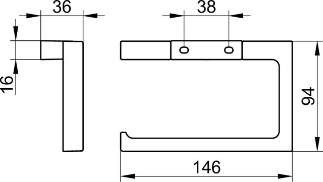 11162030000 Держатель для туалетной бумаги KEUCO Edition 11 - Вид №3