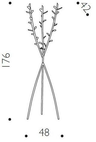 santreyd.com Напольная вешалка из латуни sun-id-1442744 - Вид №4
