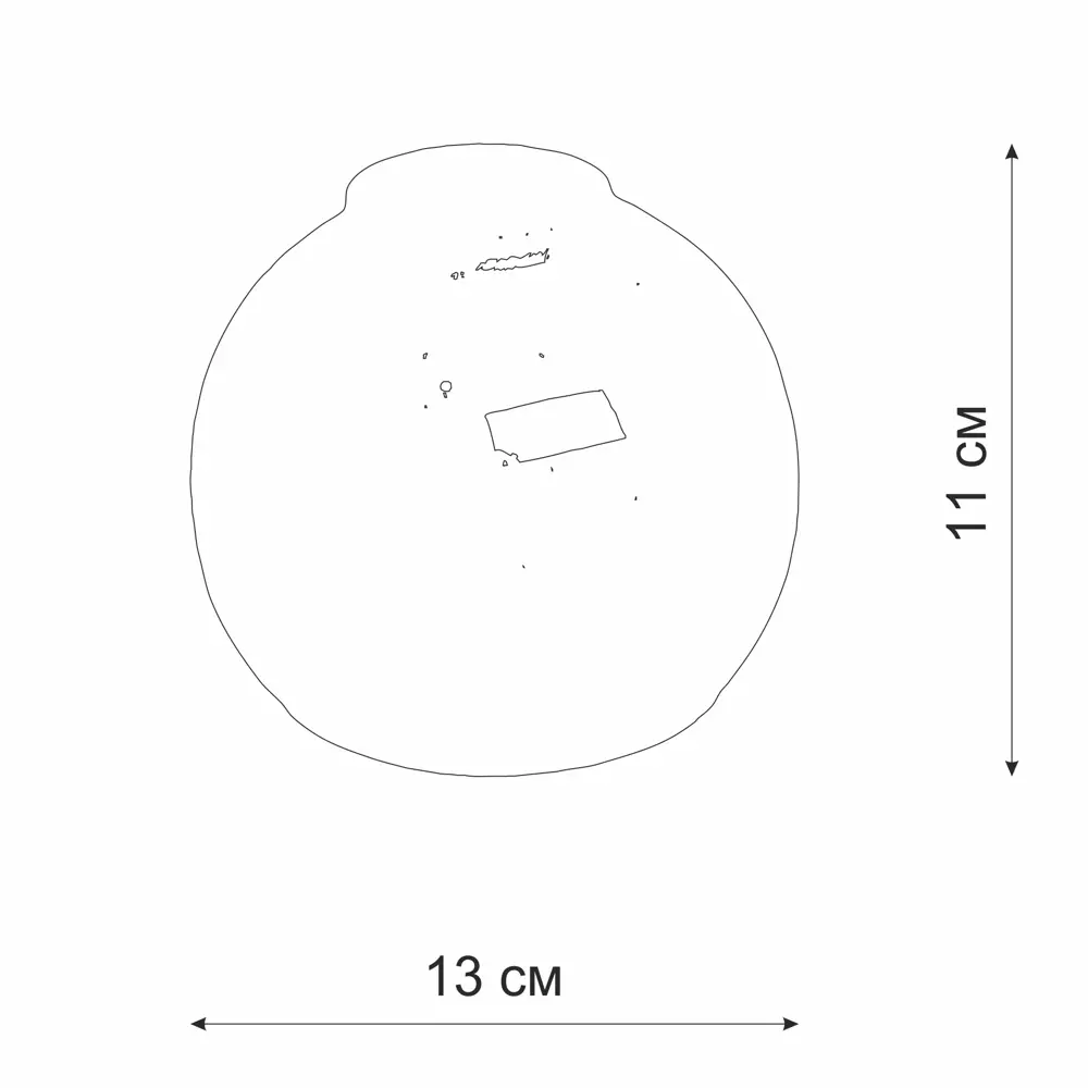 Vitaluce Луна — стеклянный плафон для люстры с цоколем E27 82340410 STLM-0024922 - Вид №2