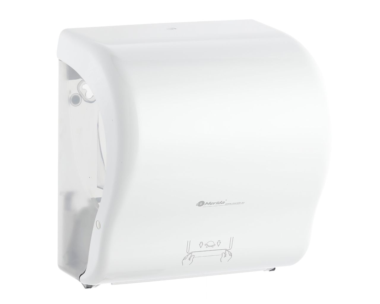 PROMO25 Диспенсер для полотенец LUX CUT для сетки 125 злотых с 2 коробками полотенец TOP AUTOMATIC RAB302 Merida  - Вид №1