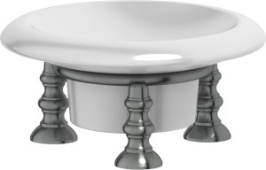 STI 428 Держатель с мыльницей настольный 3SC STILMAR ANTIQUE SILVER