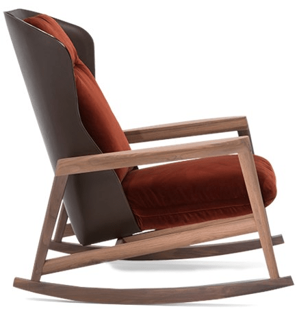 Natuzzi Кресло-качалка с подлокотниками с высокой спинкой sun-id-1441795 - Вид №2