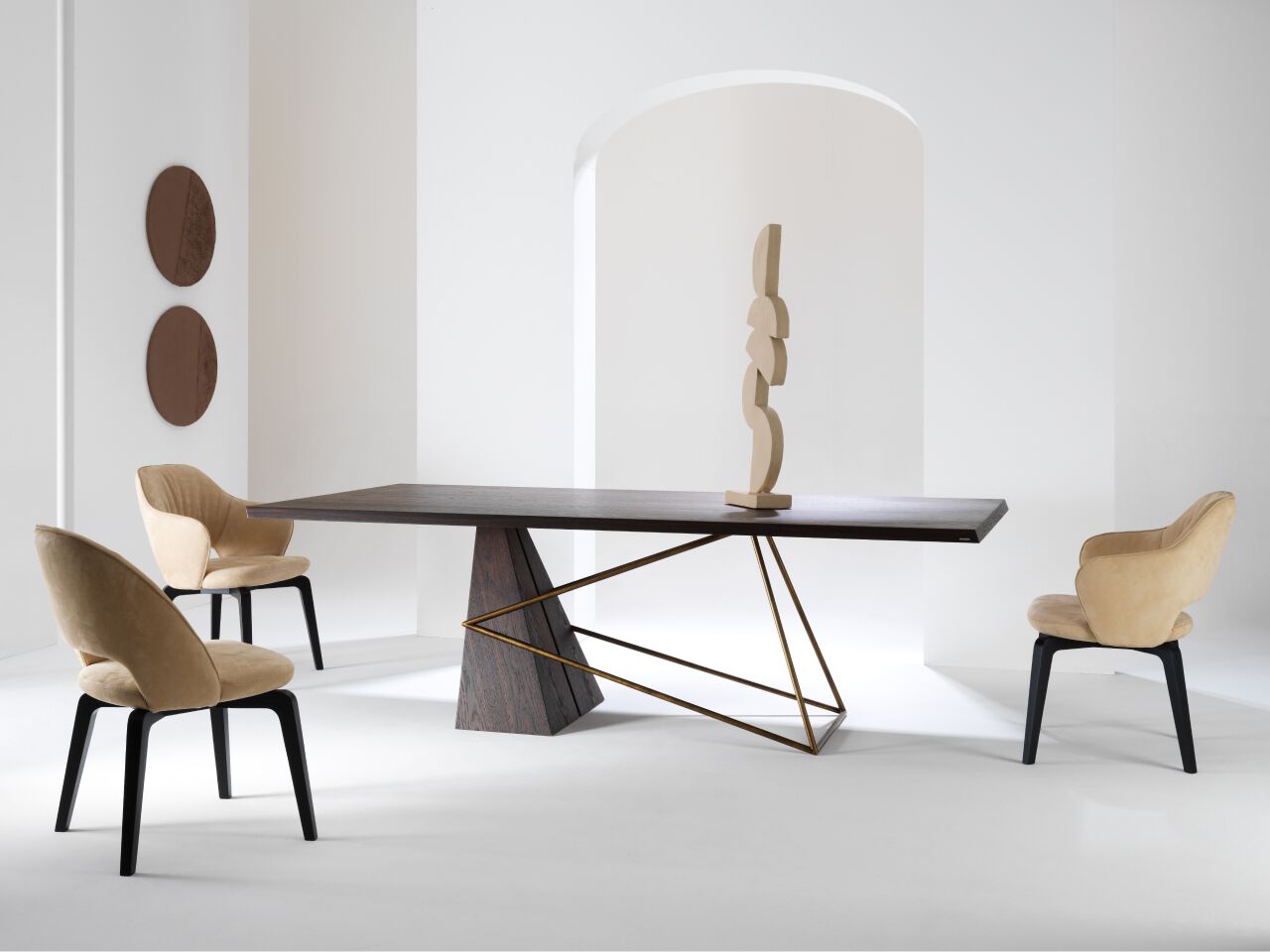 Прямоугольный стол со скульптурным основанием Julia Italia STASIS ARCH-00003277 - Вид №2