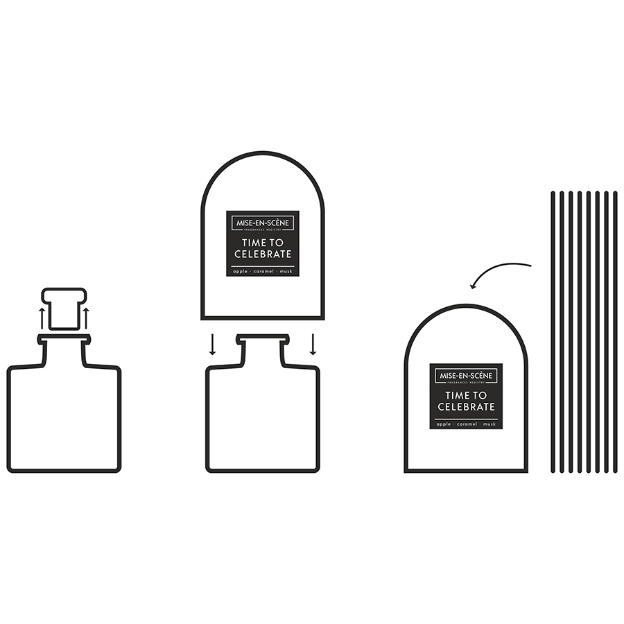 Диффузор ароматический Mise En Scene Time To Celebrate 200 мл AMBIENTAIR  00-3895021 Красный  - Вид №4