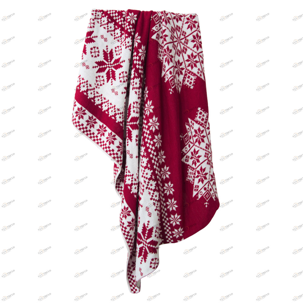 Плед SANTA APERO ДИЗАЙНЕРСКИЕ, НОВЫЙ ГОД 030114 Красный 