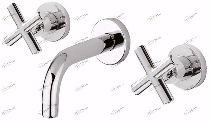 Rubinetteria Giulini Смеситель для умывальника настенный на 3 отверстия G3 F7623