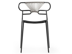 Штабелируемый стул из металла и полиуретана